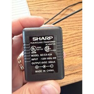 Sharp brand Calculator AC Adaptor only Model EA-63A